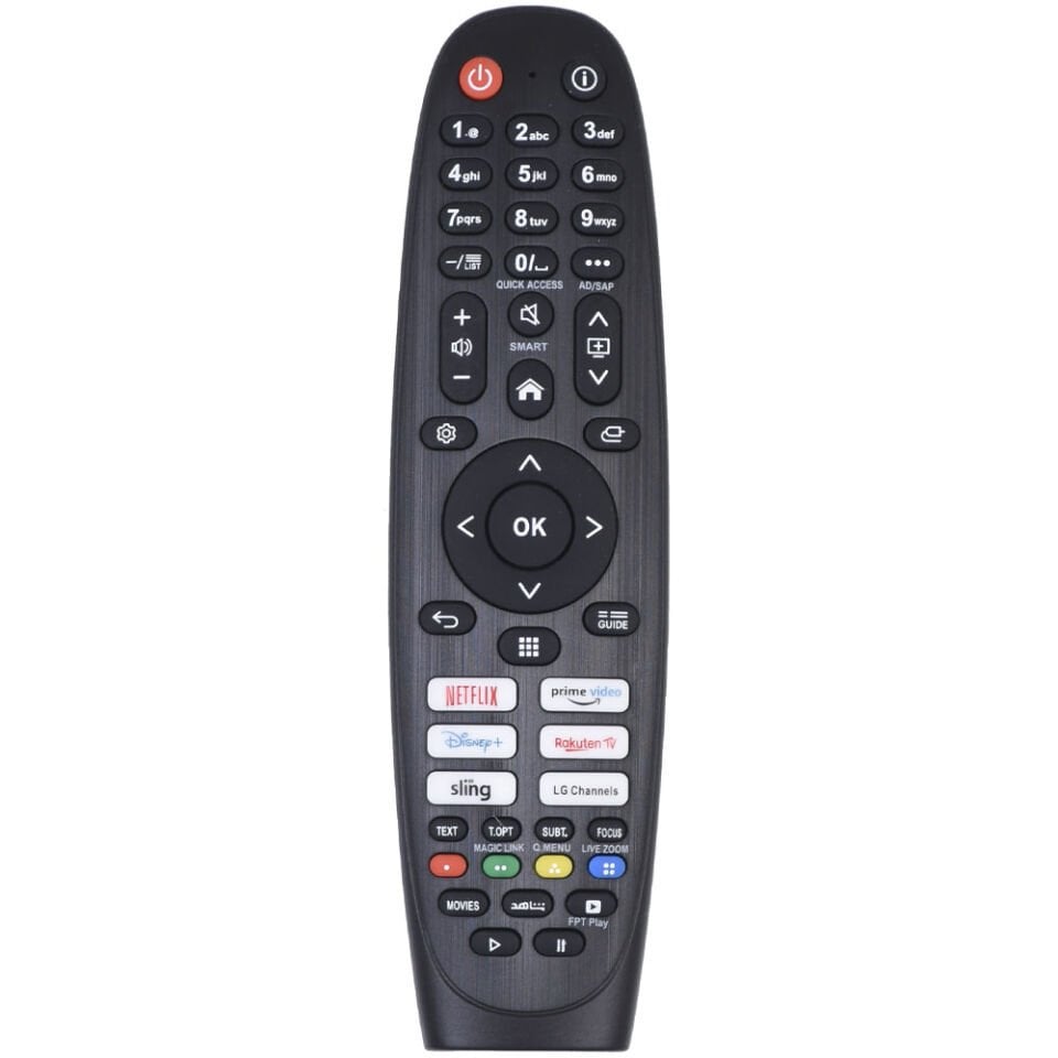 TUNEX Lg Netflix Disney Rakuten Prime Video Ses Komutsuz Kumanda TR-512