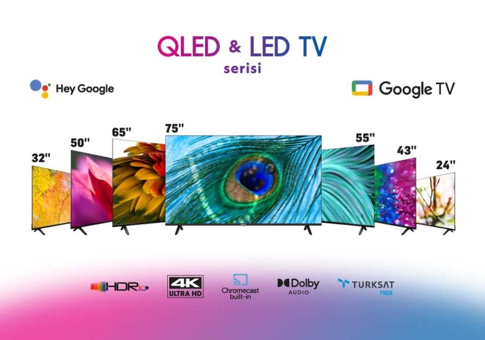 DREAMSTAR 65DSE101 65 INC 165 EKRAN UHD 4K GOOGLE TV SMART QLED TV