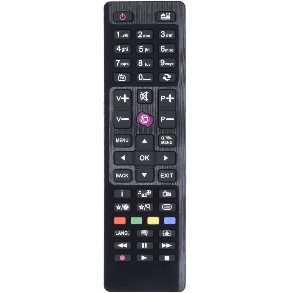 TUNEX Vestel Kısa Mor Tuş Çift Kod Led Tv Kumanda TR-202