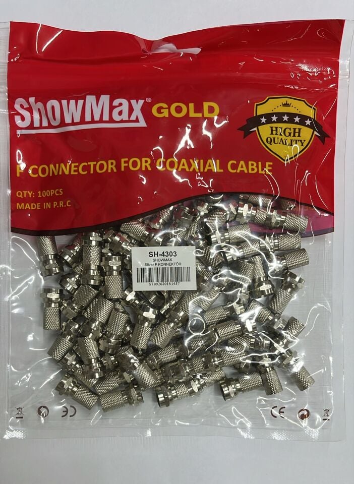 SHOWMAX SH-4303 GOLD SILVER F KONNEKTÖR 100LÜ PAKET