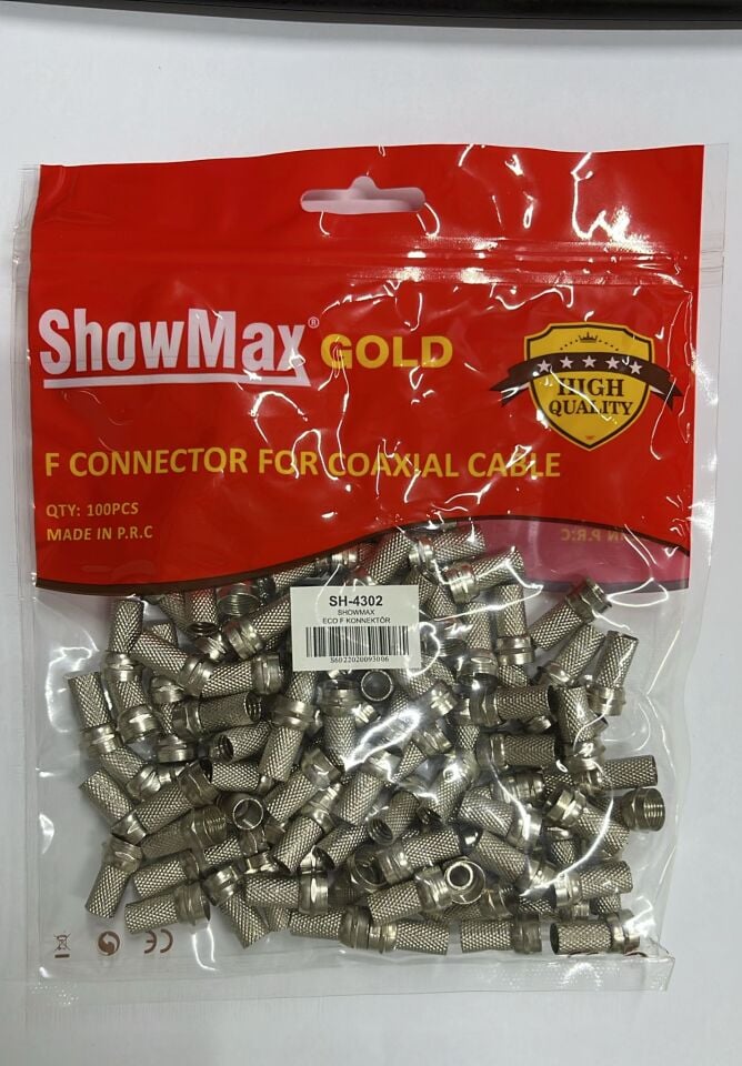 SHOWMAX SH-4302 ECO F KONNEKTÖR 100LÜ PAKET