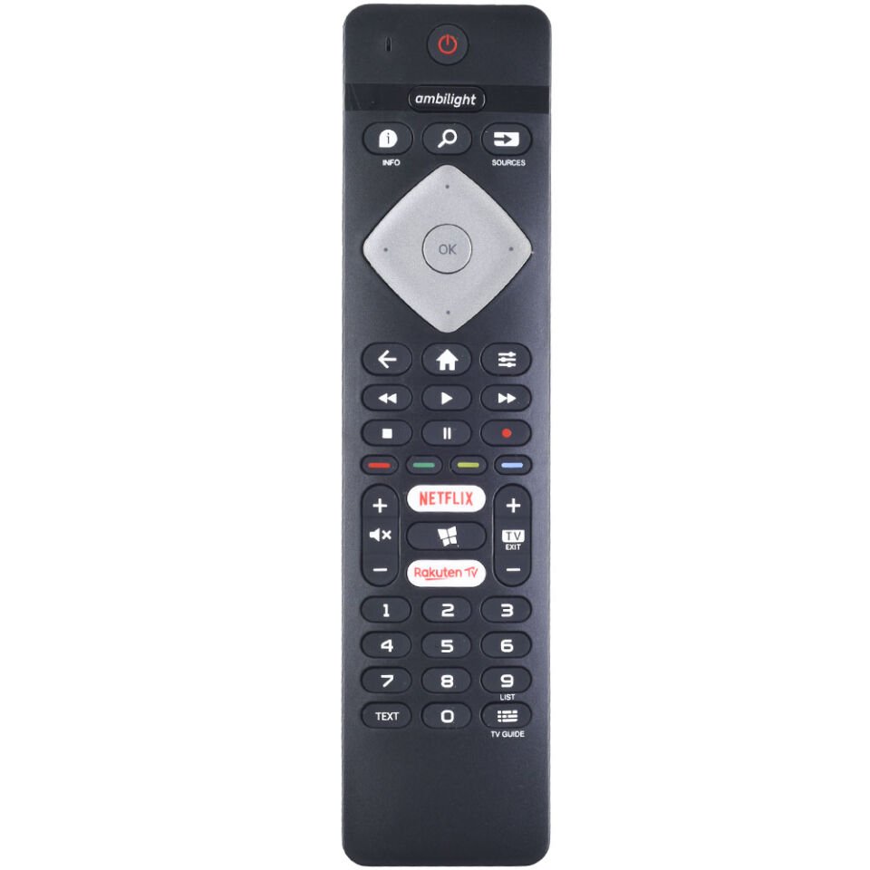 TUNEX Philips Ambılıght Netflix Rakuten Tuşlu  Led Tv Kumanda TR-603