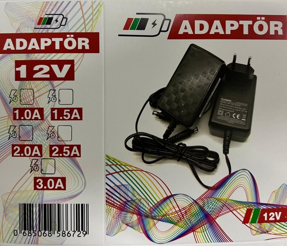 OEM ORJİNAL 12 VOLT 1.5 AMPER PRİZ TİPİ ADAPTÖR