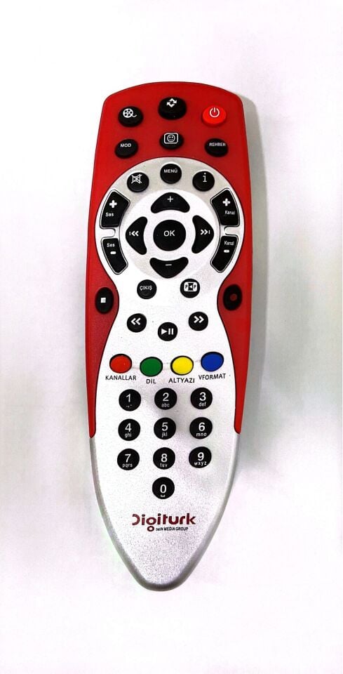 ORJ-0084 DİGİTÜRK KIRMIZI ORJİNAL LOGOLU UYDU KUMANDA