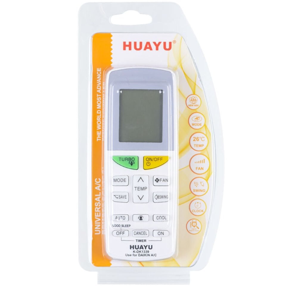 HUAYU Daikin Üniversal Klima Kumandası (K-DK1339) TR-058