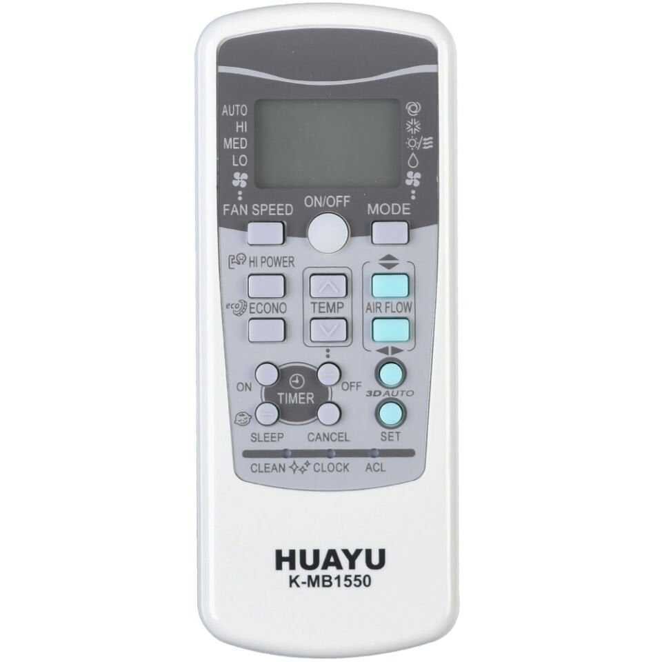 HUAYU Mitsubishi Üniversal Klima Kumandası (K-MB1550) TR-057