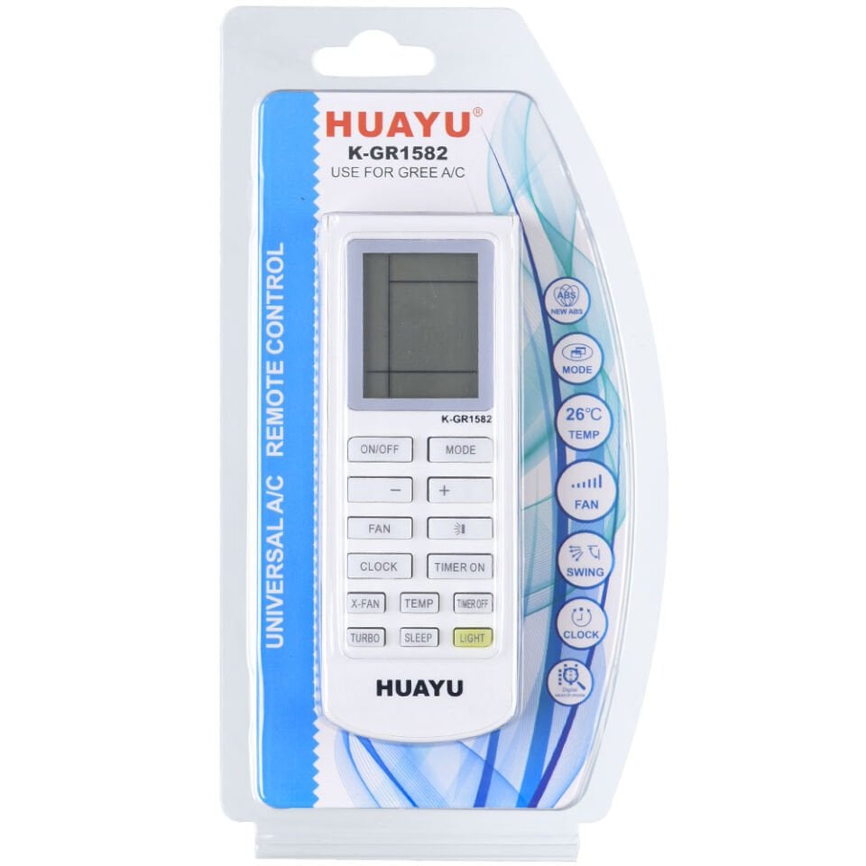 HUAYU Gree - Flair - Alarko Klima Kumandası (K-GR1582) TR-061