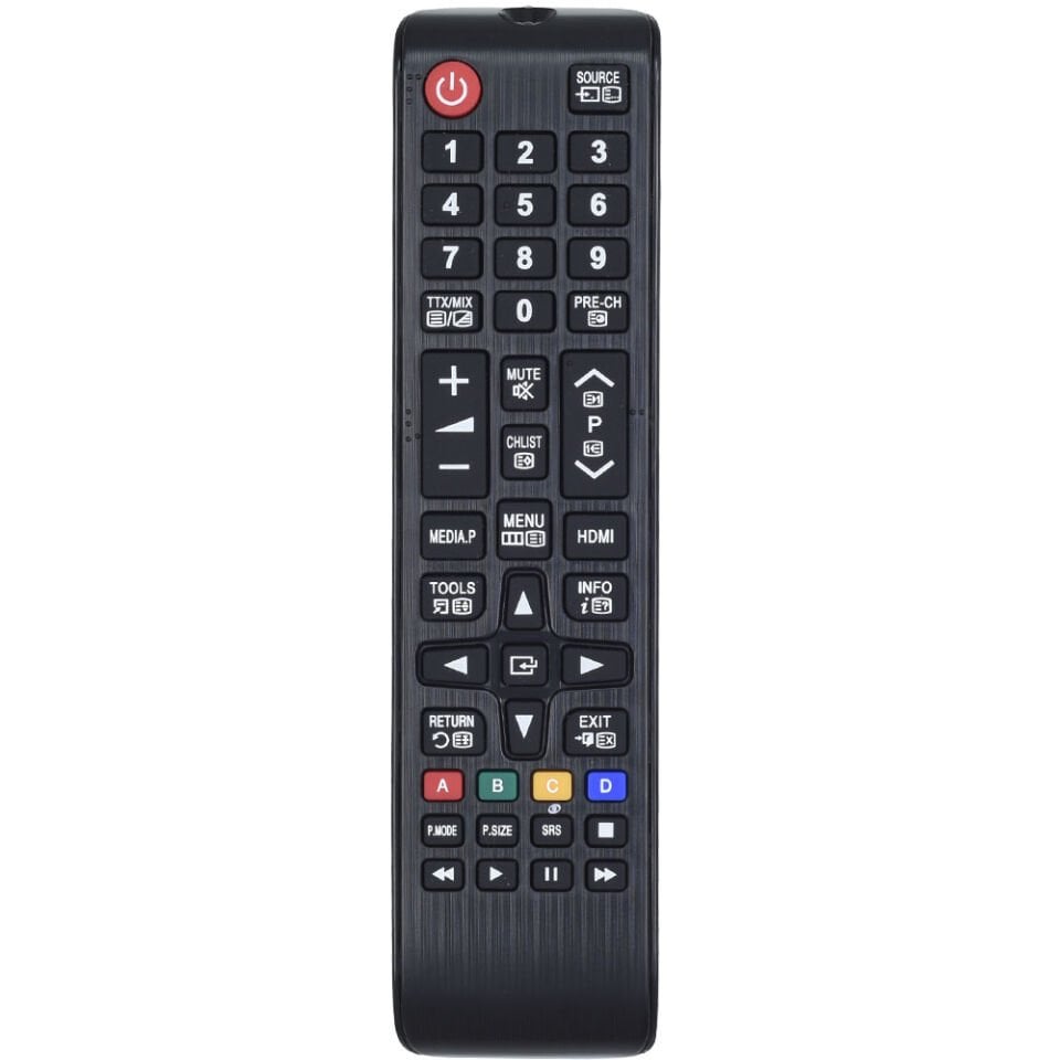 TUNEX Samsung Source HDMI Tuşlu Kısa Kalıp Led Tv Kumanda TR-408