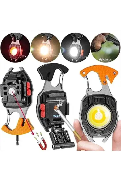 WISON WS-5050 Çok Fonksiyonlu Şarjlı Anahtarlıklı Fener