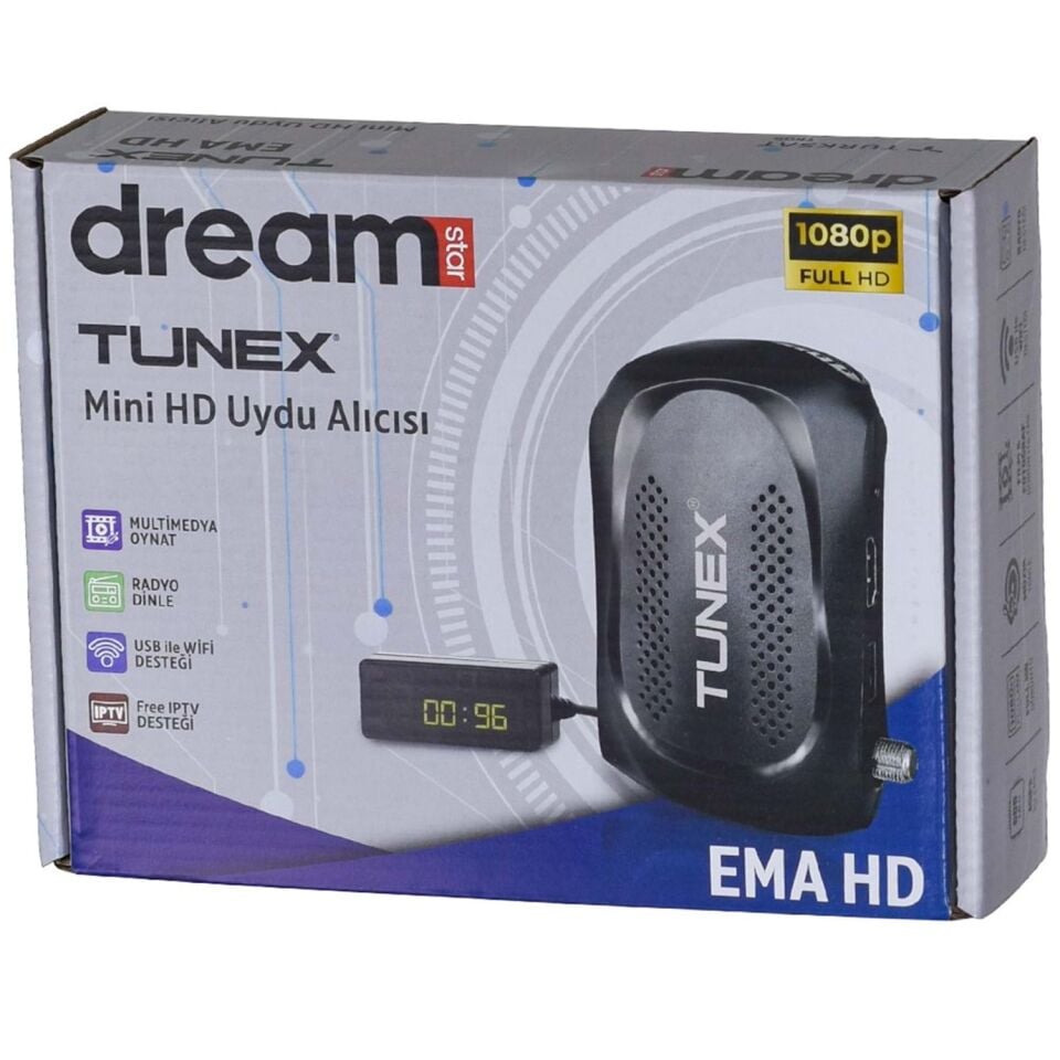 DREAMSTAR TUNEX Mini Hd Uydu Alıcısı EMA HD